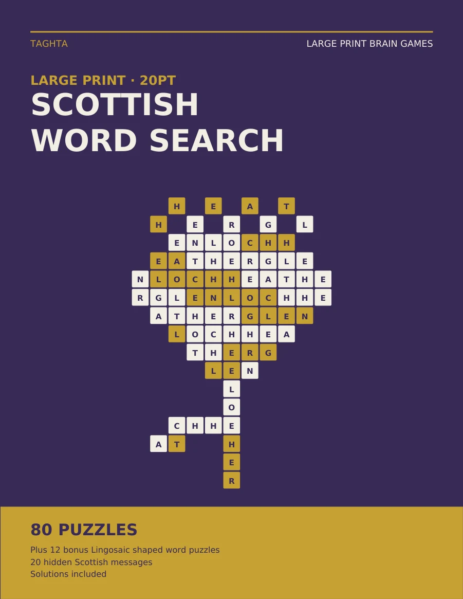 Large Print Word Search: Scotland cover